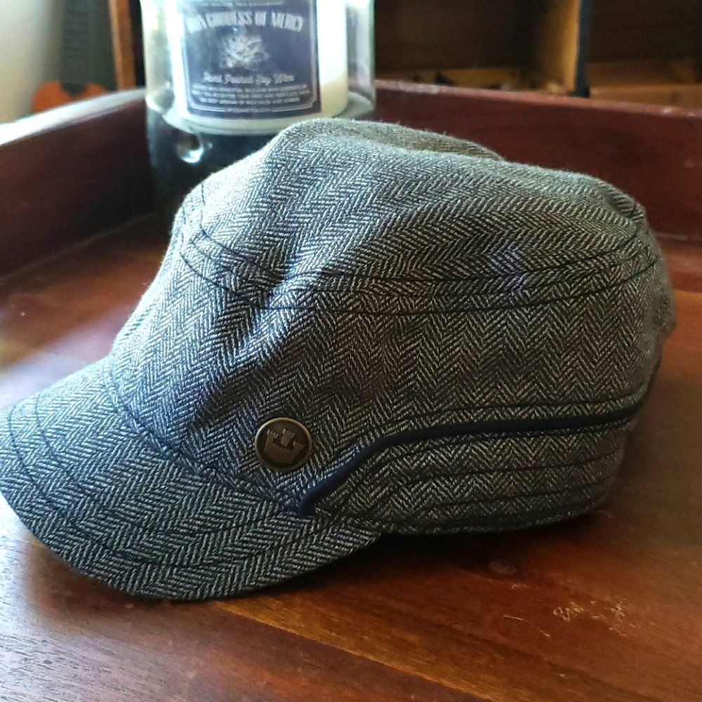 🎩GOORIN BROS HERRINGBONE News Boy Hat Large